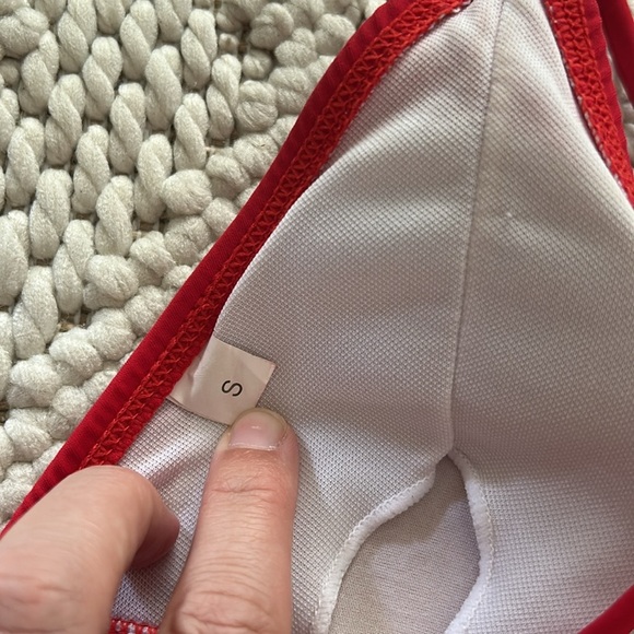 Red Triangle Bikini Set | Red Bikini Set | Red Bikini | Red String Bikini - Picture 5 of 9